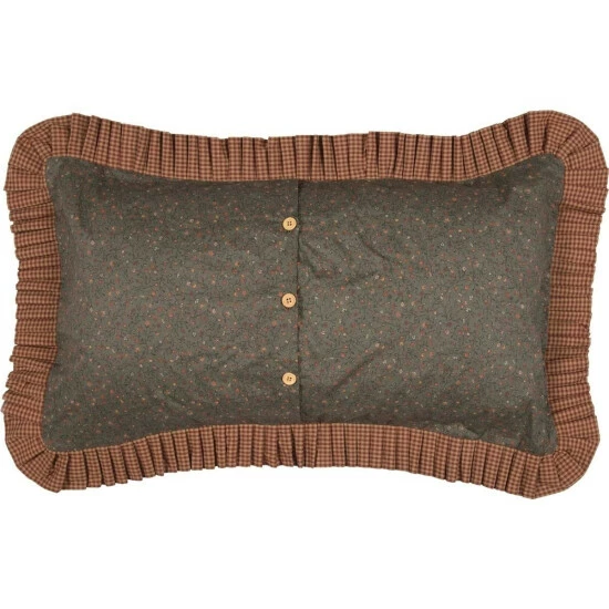 Discount π VHC Brands Green Primitive Bedding VHC Crosswoods Sham Cotton Patchwork π - Image 3