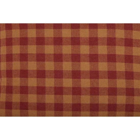 New π VHC Brands Burgundy Check Standard Pillow Case Set Of 2 21x30 𧨠- Image 4