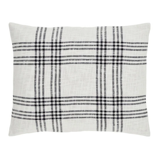 Discount π VHC Brands Black Plaid Standard Sham 21x27 π― - Image 2