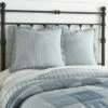 New ⭐ VHC Brands Sawyer Mill Ticking Stripe Euro Sham ✨