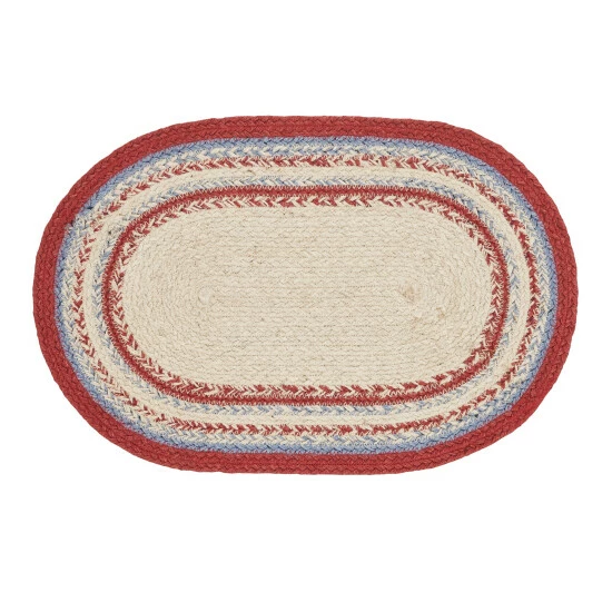 Best Pirce π VHC Brands Celebration Jute Oval Placemat 12x18 β€οΈ - Image 2