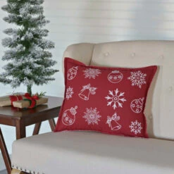 Buy ✨ VHC Brands Snow Ornaments Pillow 14x18 ⭐