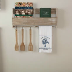 Hot Sale ⭐ VHC Brands Sawyer Mill Blue Windmill Muslin Bleached White Tea Towel 19x28 - Tea Towel 28x19 😉