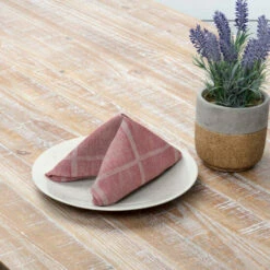 Discount β VHC Brands Julie Plaid Napkin Set - Napkin 18x18 Olive Green/white β