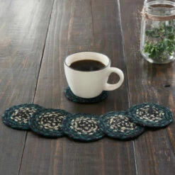 Wholesale π VHC Brands Pine Grove Jute Coaster Set Of 6 π
