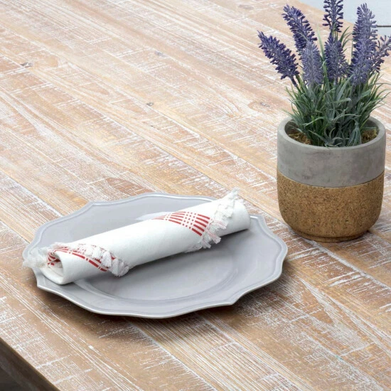 Best Sale π€© VHC Brands Madeline Napkin Set - Napkin 18x18 Poppy Red/creme π― - Image 2