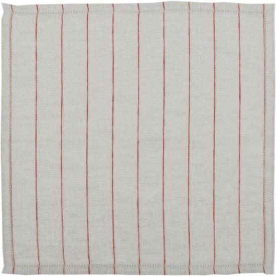 Wholesale π VHC Brands Charley Napkin Set - Napkin 18x18 Khaki/cherry Red π - Image 7