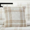 Wholesale 😀 VHC Brands Wheat Plaid Fabric Pillow Cover 18x18 😀