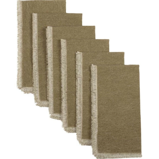 Budget ⭐ VHC Brands Jade Napkin Set - Napkin 18x18 Olive Green ✔️ - Image 6