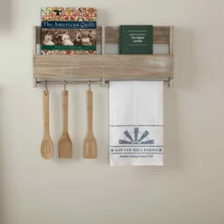 Buy 😍 VHC Brands Sawyer Mill Blue Windmill Blade Muslin Bleached White Tea Towel 19x28 - Tea Towel 28x19 ❤️