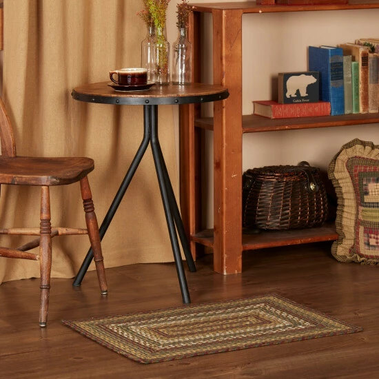 New ✔️ VHC Brands Tea Cabin Jute Rug Rect W/ Pad 20x30 - 20" X 30" ✨ - Image 2