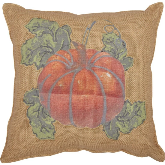 Best deal ⌛ VHC Brands Jute Burlap Natural Harvest Garden Pumpkin Pillow 12x12 ⭐ - Image 3