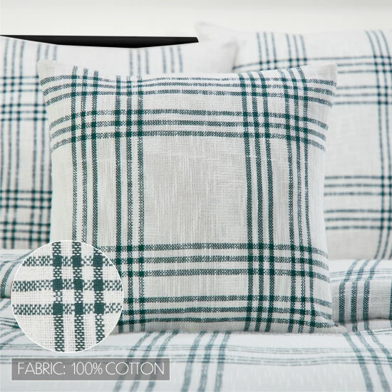 Promo π VHC Brands Pine Grove Plaid Fabric Pillow Cover 18x18 π§¨