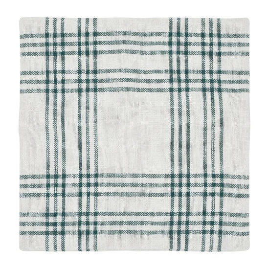 Promo π VHC Brands Pine Grove Plaid Fabric Pillow Cover 18x18 𧨠- Image 4