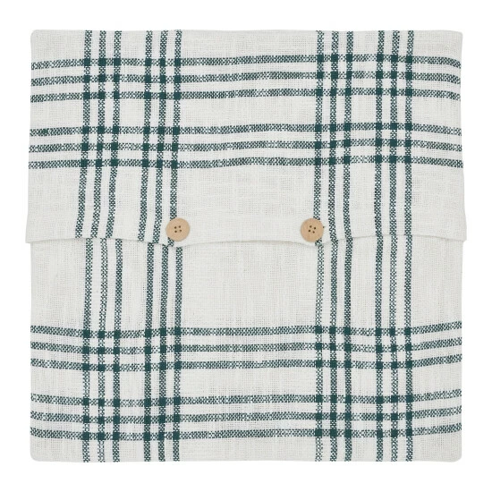 Promo π VHC Brands Pine Grove Plaid Fabric Pillow Cover 18x18 𧨠- Image 5