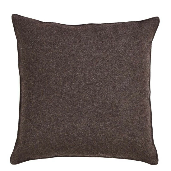 Hot Sale π VHC Brands Tan Rustic Holiday Decor VHC Merry Little π Christmas Let Your Heart 12x12 Pillow Set Of 2 Wool Text Embroidered Textured π - Image 4