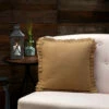 Cheapest 🎉 VHC Brands Burlap Natural Pillow W Fringed Ruffle 16x16 😀