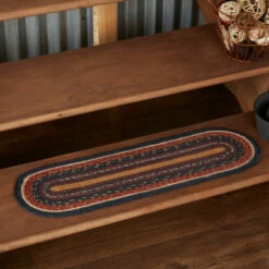 Wholesale β¨ VHC Brands Stratton Stair Tread Jute Oval - 8.5x27 β