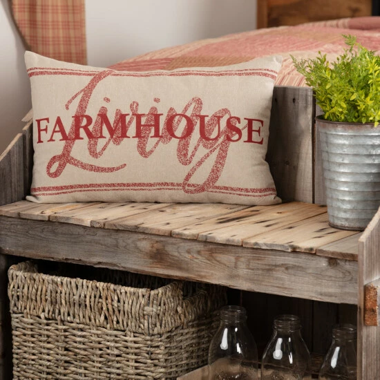 Coupon β VHC Brands Sawyer Mill Red Farmhouse Living Pillow 14x22 π§¨