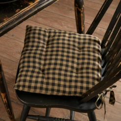 Top 10 👍 VHC Brands Black Check Chair Pad 🔥