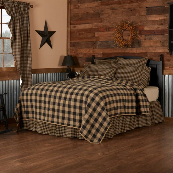 Flash Sale β VHC Brands Americana Black Checkered Star Stitched Cotton Quilt π - Image 6