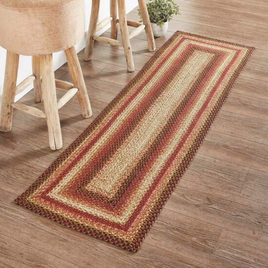 Promo π VHC Brands Ginger Spice Jute Rug/Runner Rect W/ Pad 22x72 - 2' X 6' Runner π