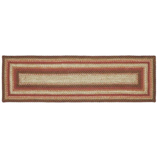 Promo π VHC Brands Ginger Spice Jute Rug/Runner Rect W/ Pad 22x72 - 2' X 6' Runner π - Image 2