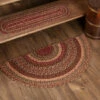 Promo ✔️ VHC Brands Cider Mill Jute Rug Half Circle W/ Pad 16.5x33 - 16.5" X 33" 😍