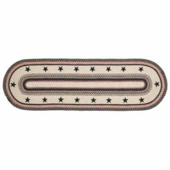 Buy 🎉 VHC Brands Colonial Star Jute Rug/Runner Oval W/ Pad 22x72 - 2' X 6' Runner ✔️