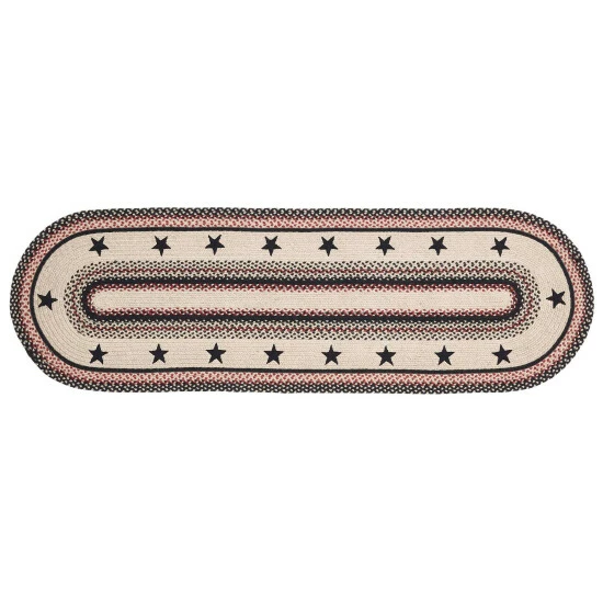 Buy π VHC Brands Colonial Star Jute Rug/Runner Oval W/ Pad 22x72 - 2' X 6' Runner βοΈ