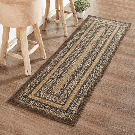 Hot Sale π― VHC Brands Espresso Jute Rug/Runner Rect W/ Pad 22x72 - 2' X 6' Runner π