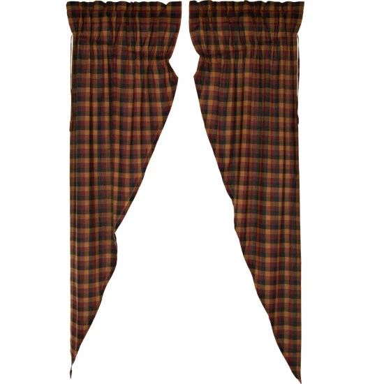 Budget π VHC Brands Heritage Farms Primitive Check Prairie Long Panel Set Of 2 84x36x18 - Prairie Panel 84x36 π - Image 2