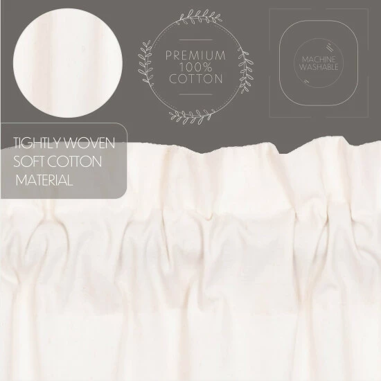 Best reviews of ✔️ VHC Brands Simple Life Flax Panel Set - Panel 84x40 - Panel 84x40 Natural Creme ⭐ - Image 5